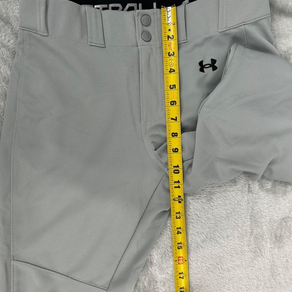 Under Armour Womens Softball Pants Gray Cropped Medium Fit Dry Gear Athletic - Picture 9 of 11